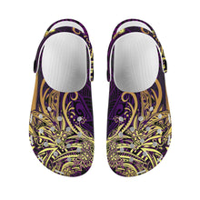 Load image into Gallery viewer, Purple and gold Pasifika Savili Walkers
