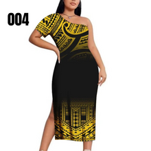 Load image into Gallery viewer, One Shoulder Slit Dress
