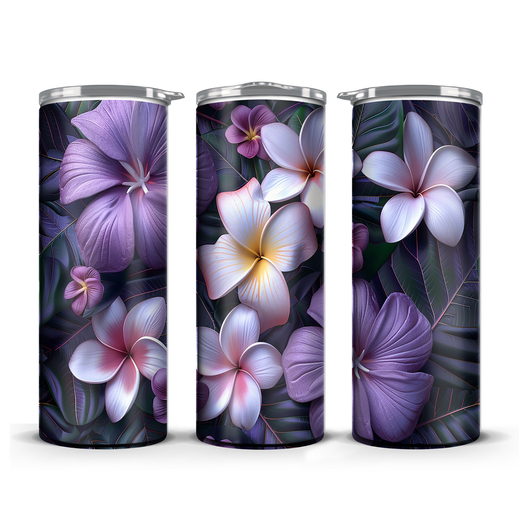 Purple Flowers 3D