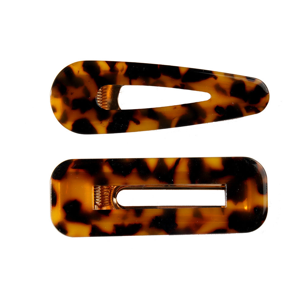 Tortoise Shell Hairclip Dark