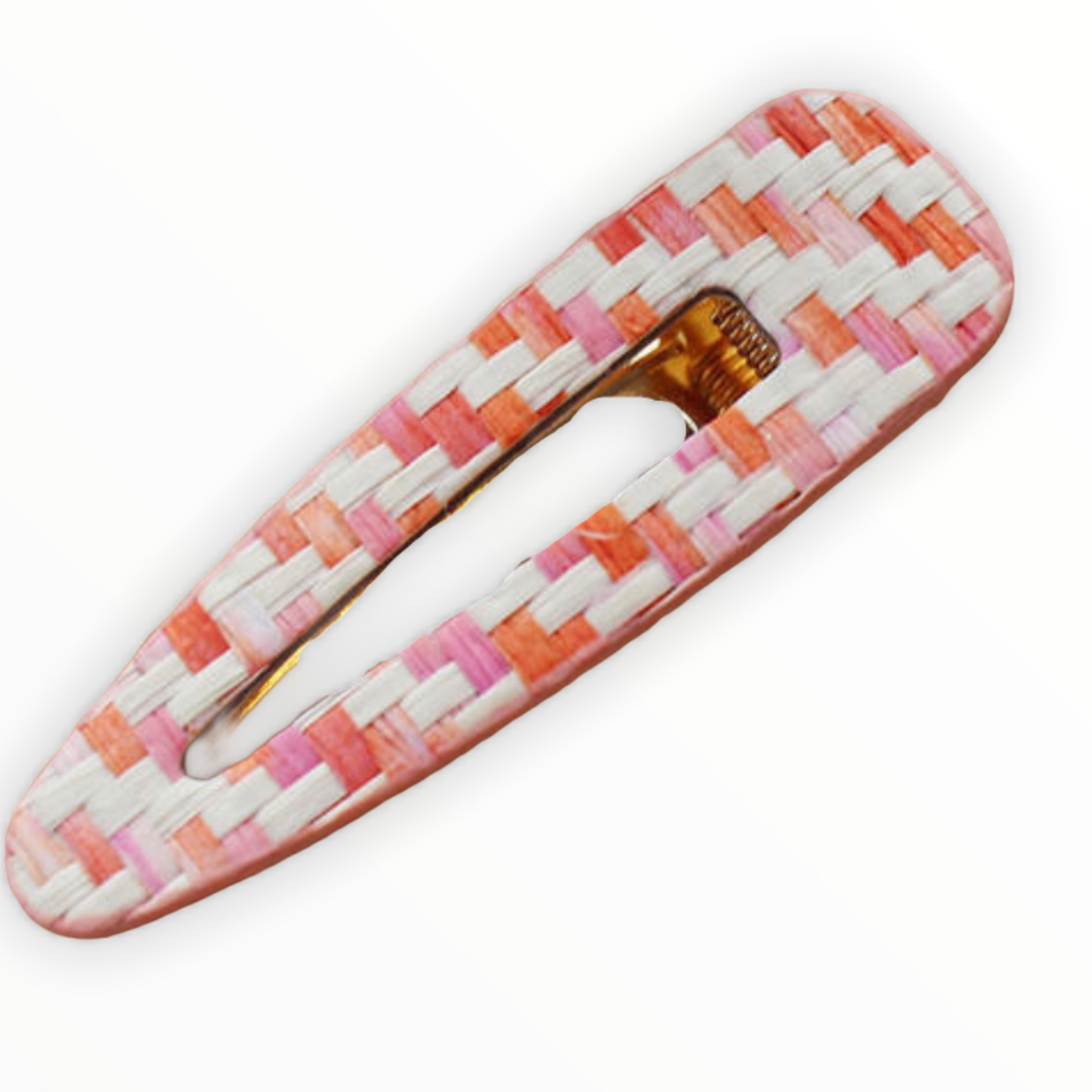 Pink Woven Hair clip